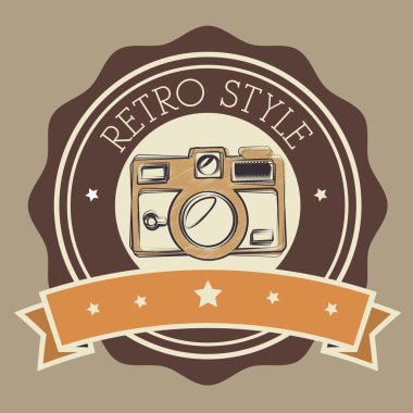 Fotoğraf ve fotoğraf makinesi retro vintage tasarım