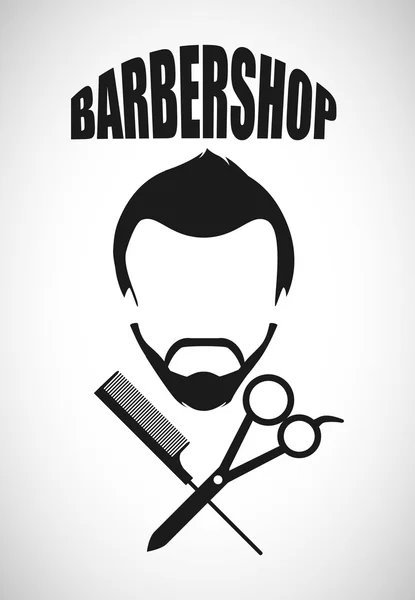 Design de barbearia — Vetor de Stock