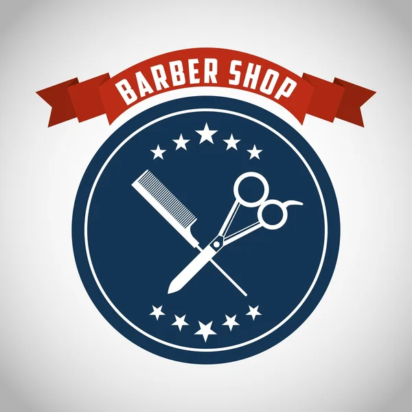 Friseurladen-Design — Stockvektor