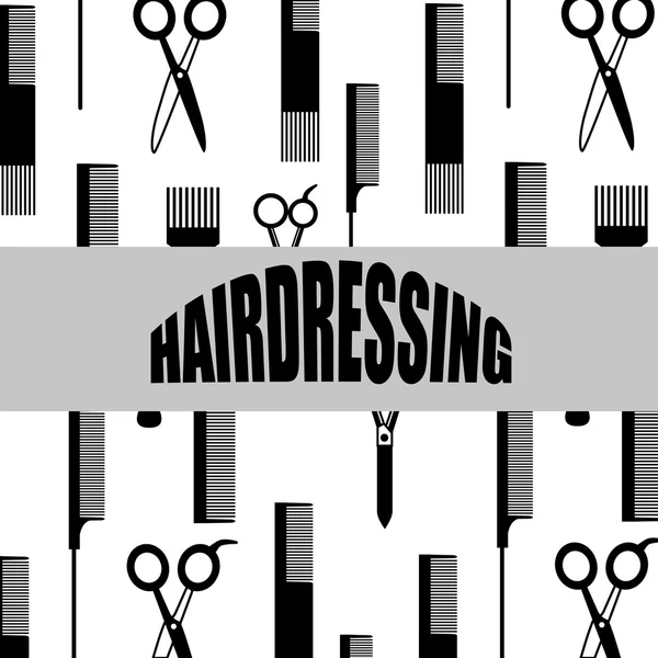 Design de equipamento de cabeleireiro — Vetor de Stock