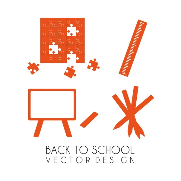 Tillbaka till skolan design — Stock vektor