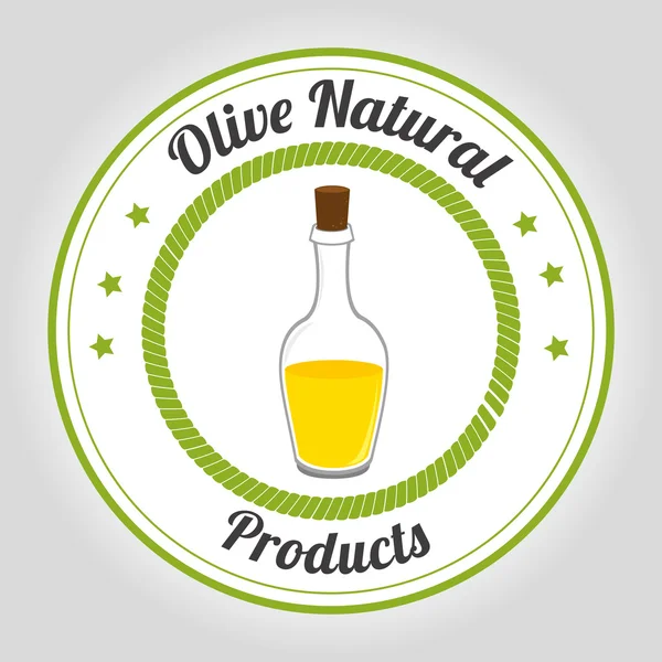Natürliches Olivenöl — Stockvektor