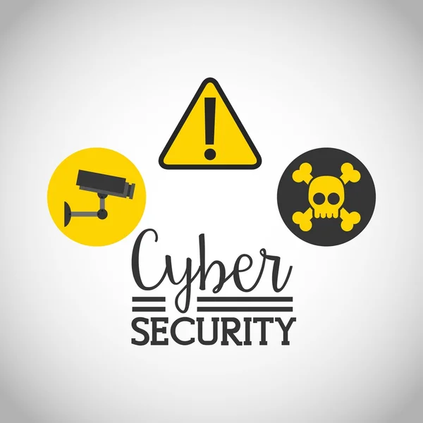 Cyber security design — Stock Vector
