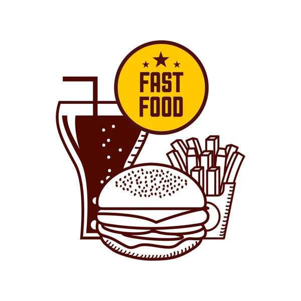 Fast food design — Stock Vector