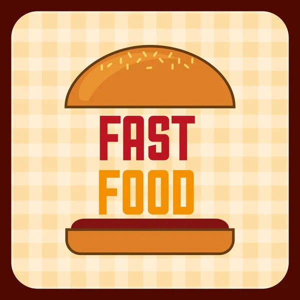 Fast food tasarım — Stok Vektör