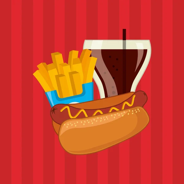 Fast food design — Stock Vector