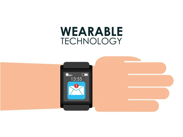 Design de tecnologia wearable — Vetor de Stock