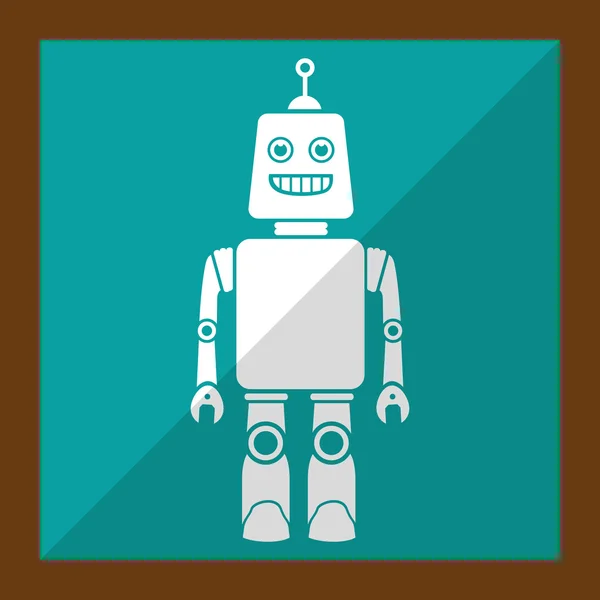 Grappige robot cartoon — Stockvector