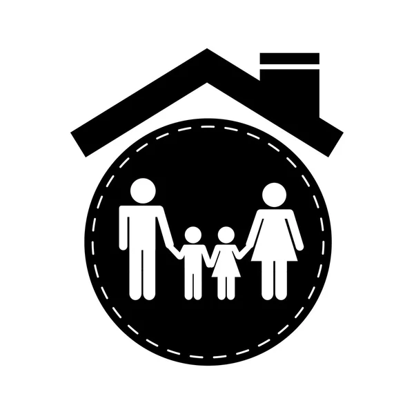 Щасливого сімейного дизайн — стоковий вектор