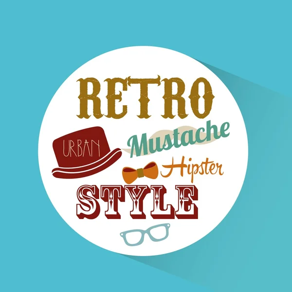 Design in stile hipster — Vettoriale Stock