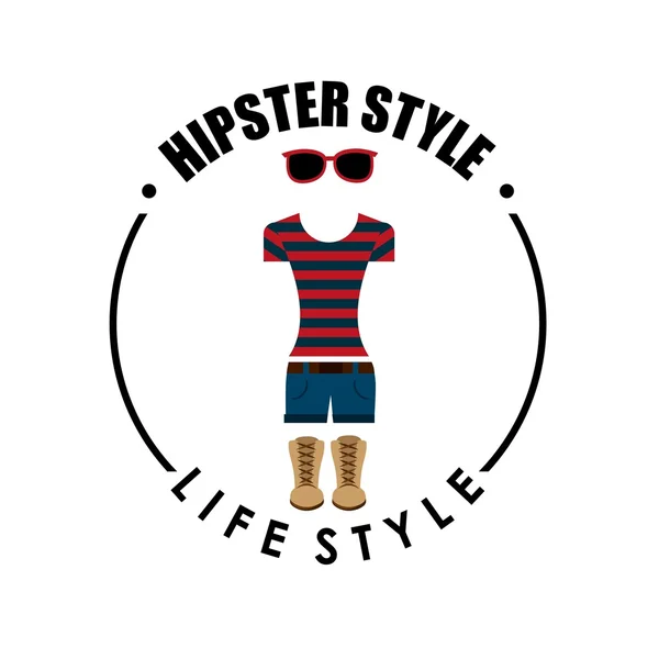 Hipster style design — Stock Vector