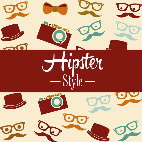 Hipster style design — Stock Vector