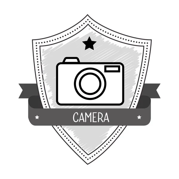 Fotografie en camera retro-vintage design — Stockvector