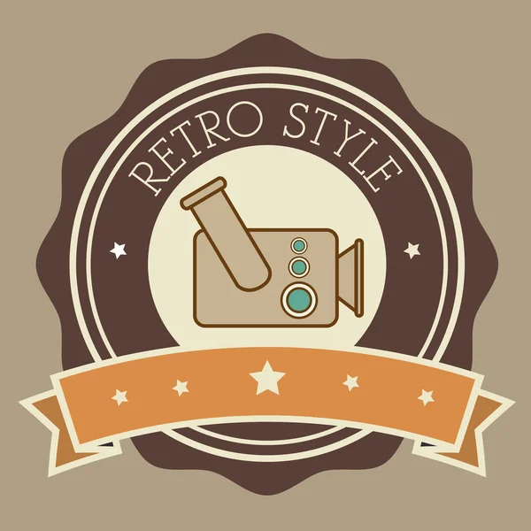 Fotografía y cámara de diseño retro-vintage — Vector de stock