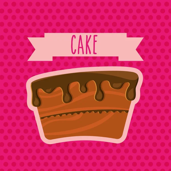 Σχεδιασμός νόστιμα κέικ — Διανυσματικό Αρχείο