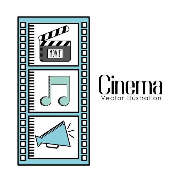 Film design cinematografico — Vettoriale Stock