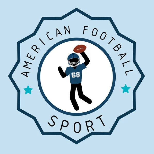 Αμερικανικό ποδόσφαιρο παιχνίδι άθλημα — Διανυσματικό Αρχείο