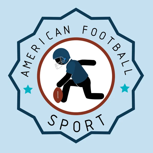 Fútbol americano juego deporte — Archivo Imágenes Vectoriales