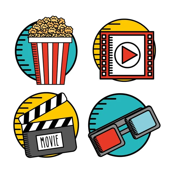 Mozi filmtervezés — Stock Vector