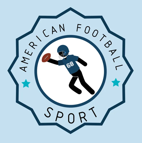 Fútbol americano juego deporte — Archivo Imágenes Vectoriales