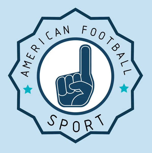 Amerikan futbolu oyun spor — Stok Vektör