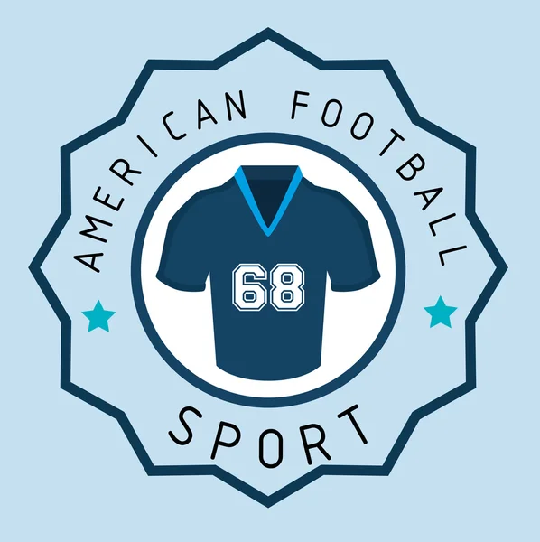 American football game sport — Stock Vector