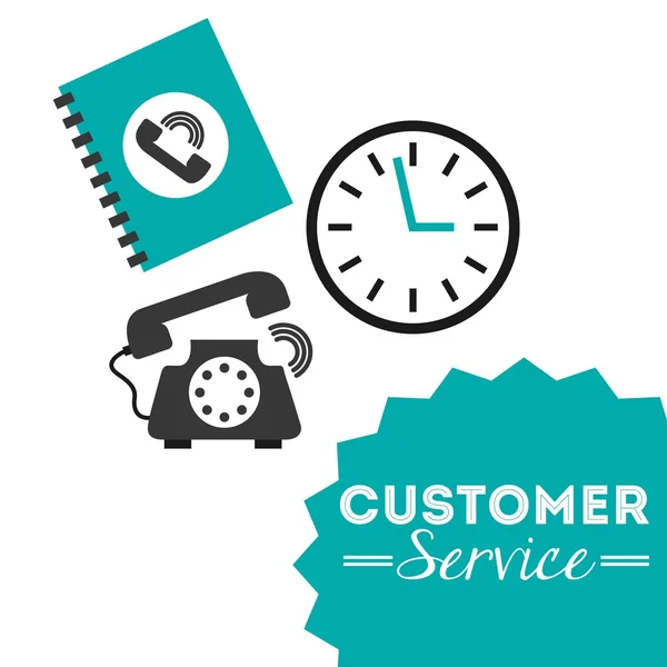 Customer service design — Stock Vector