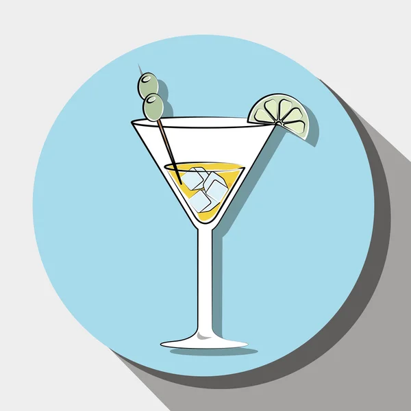 Cokctail vida nocturna — Archivo Imágenes Vectoriales