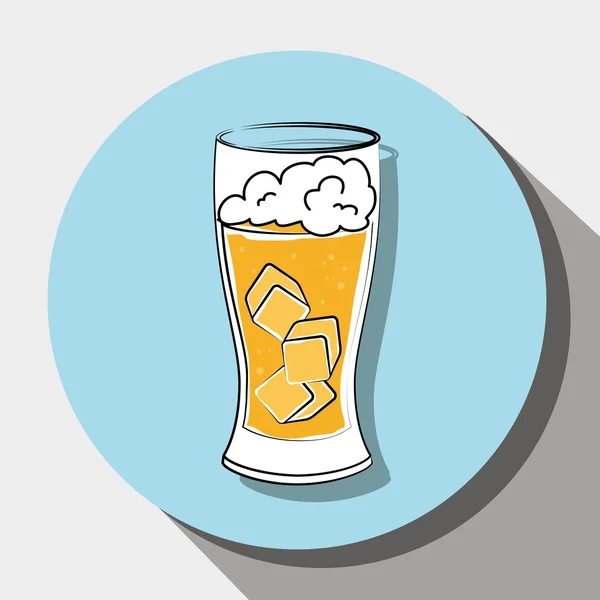 Холодное и вкусное пиво — стоковый вектор
