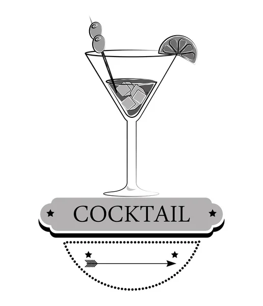 Cokctail nattliv — Stock vektor