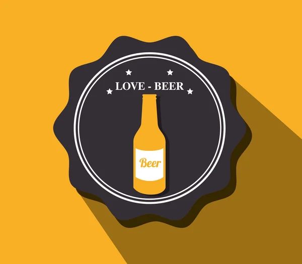 Bière froide et délicieuse — Image vectorielle