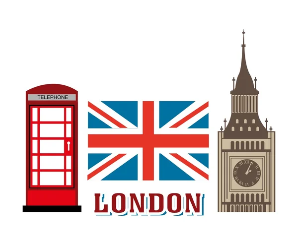 Londres diseño de la ciudad — Vector de stock