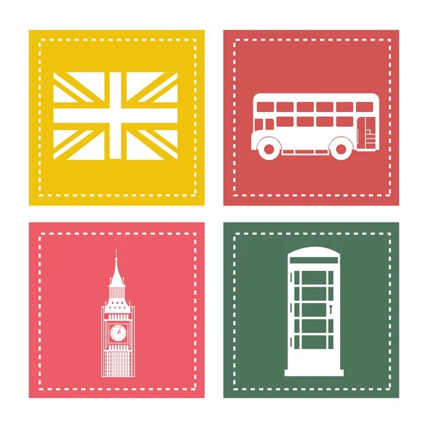 Design della città di Londra — Vettoriale Stock