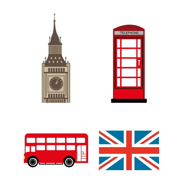 Londres diseño de la ciudad — Vector de stock