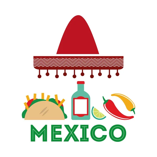 Diseño de cultura mexicana — Vector de stock