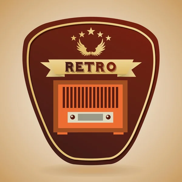 Design der Retro-Ikone — Stockvektor