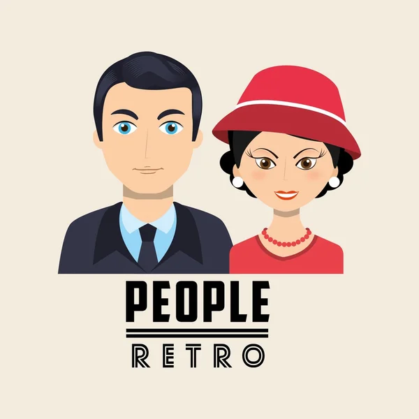 Diseño de icono retro — Vector de stock