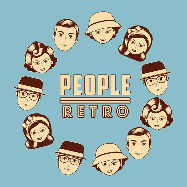 Retro simgesi tasarım