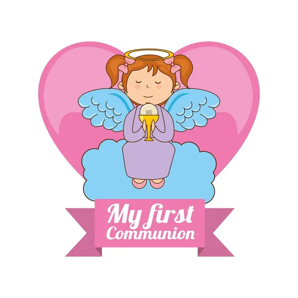 My first communion design — Stock Vector