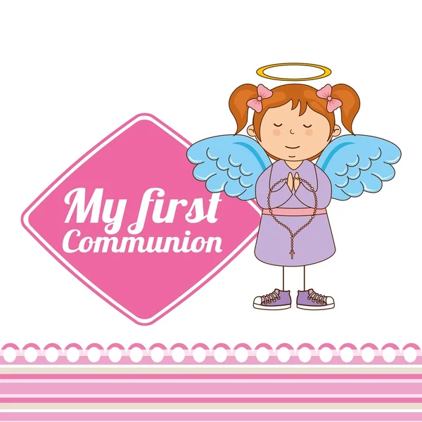 My first communion design — Stock Vector