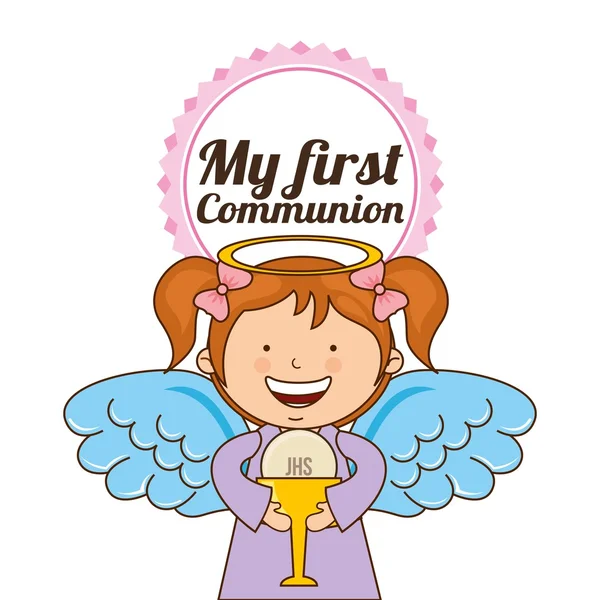 My first communion design — Stock Vector