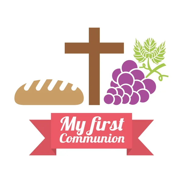 My first communion design — Stock Vector