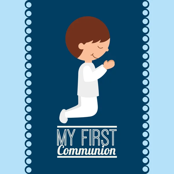My first communion design — Stock Vector