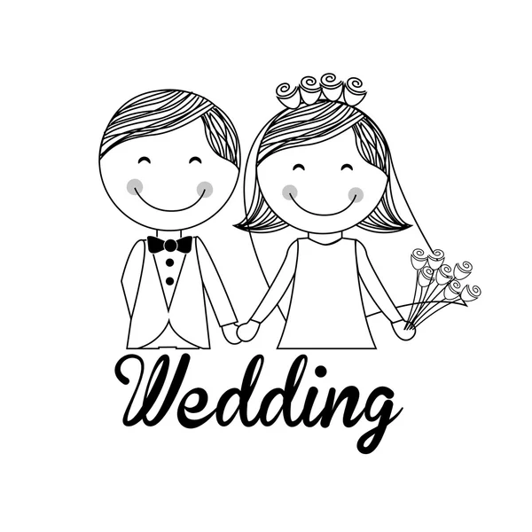 Wedding invitation design — Stock Vector