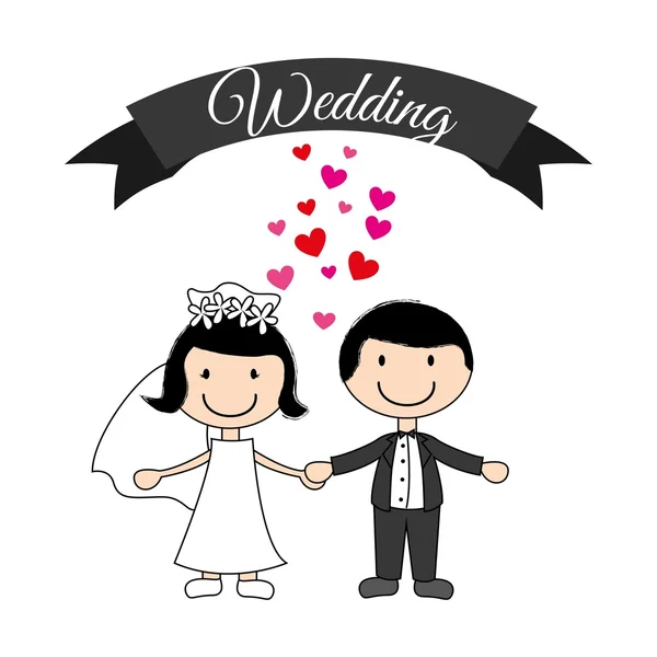 Wedding uitnodiging ontwerp — Stockvector