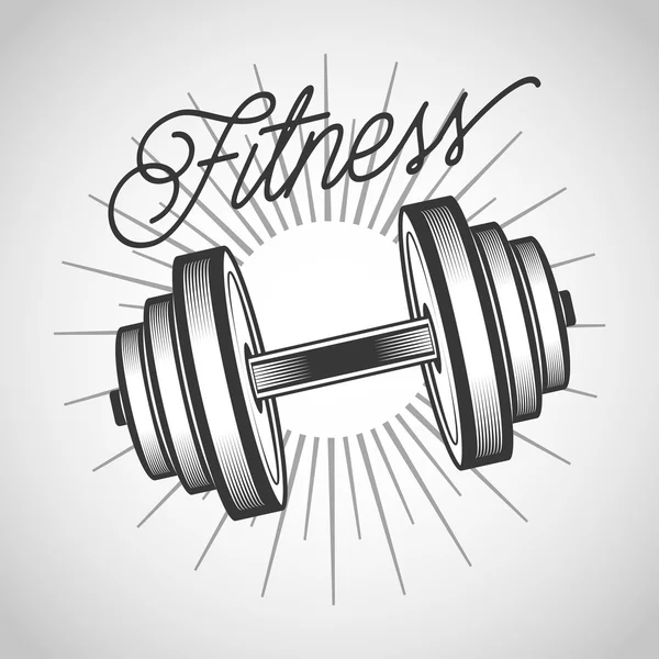 Fitness-életmód kialakítása — Stock Vector