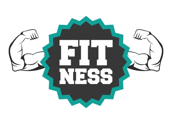 Design de estilo de vida fitness —  Vetores de Stock