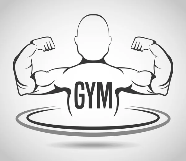 Fitness diseño de estilo de vida — Vector de stock