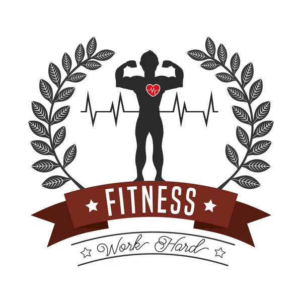 Design de estilo de vida fitness —  Vetores de Stock