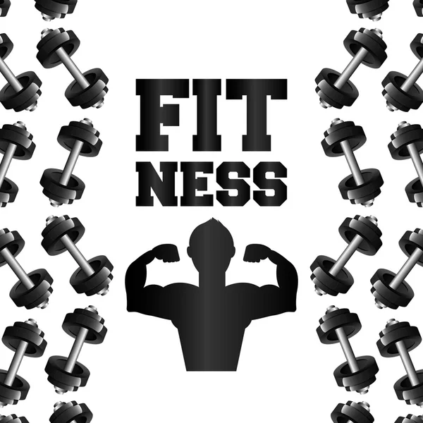 Fitness diseño de estilo de vida — Vector de stock